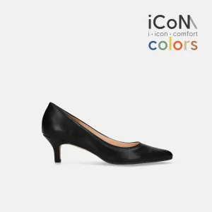 10% OFF: 2024SS: iCoN COLORS: Pointed Toe Smooth Pumps (C57173) Black
