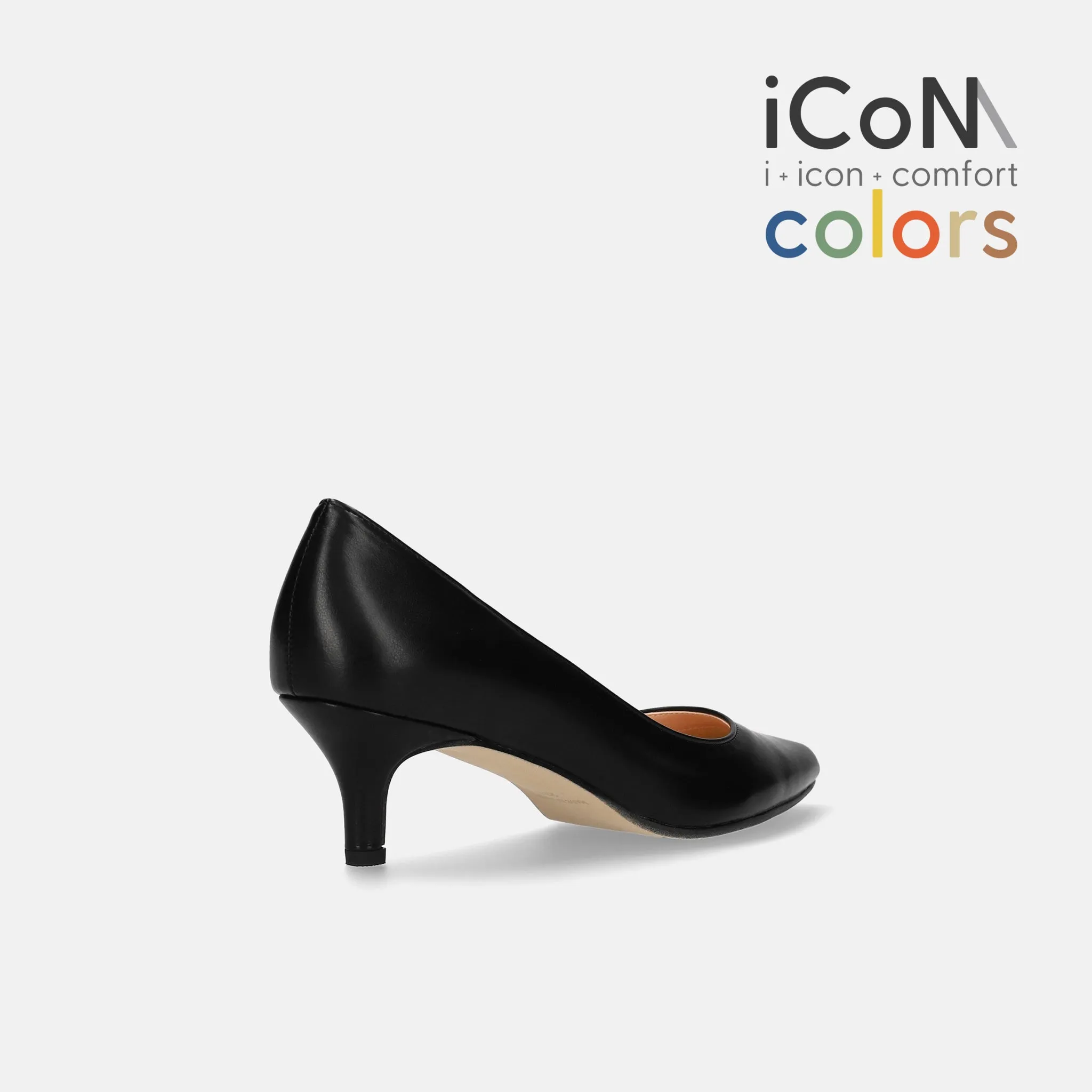 10% OFF: 2024SS: iCoN COLORS: Pointed Toe Smooth Pumps (C57173) Black