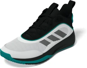 adidas Men's Own The Game 3.0 Mid Top Basketball Sneaker, White/Black/Pure Teal, 15