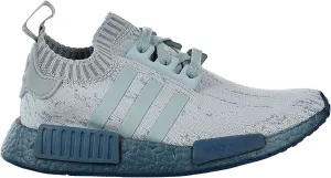 adidas Originals Women's NMD_R1 Primeknit Running Shoe, Tactile Green/Tactile Green/Petrol Metallic, 10.5