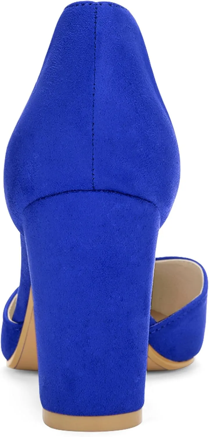Allegra K Women's Ankle Tie Point Toe Dress Pumps