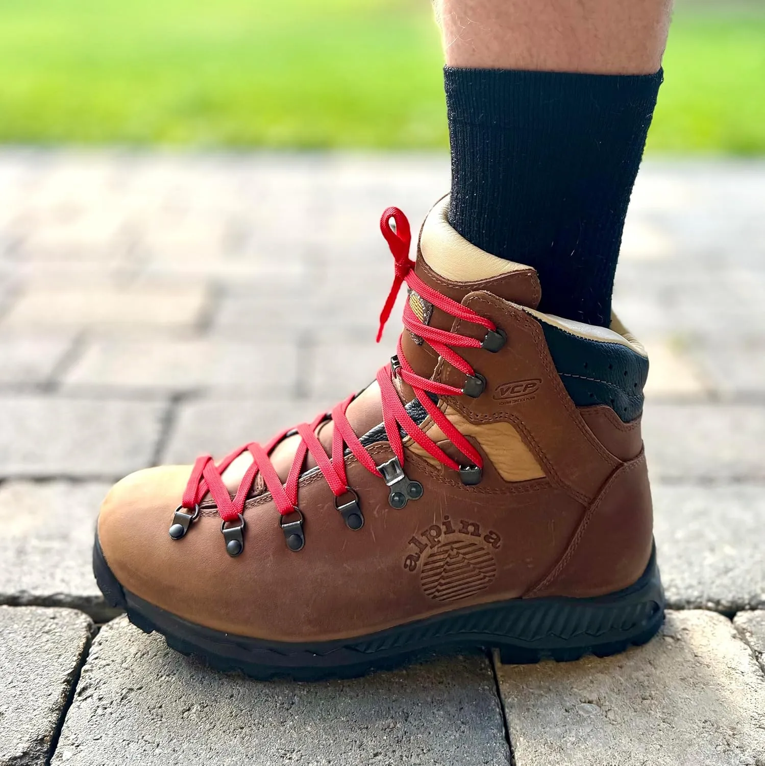 Alpina Ladakh - Premium Men's Mountaineering Boots Waterproof Full Leather Ankle High Shoes Outdoor Footwear Durable Hand Made in Europe