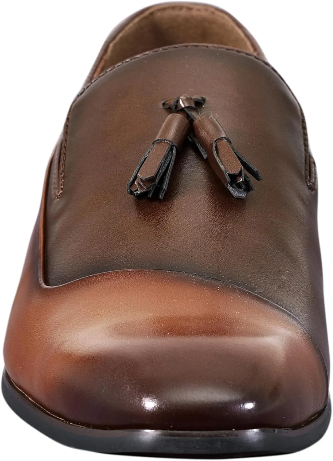 Amali Men’s Slip-On Shoes with Metal Bit Dress Shoes for Men Formal Loafers for Men Smoking Tuxedo Shoes