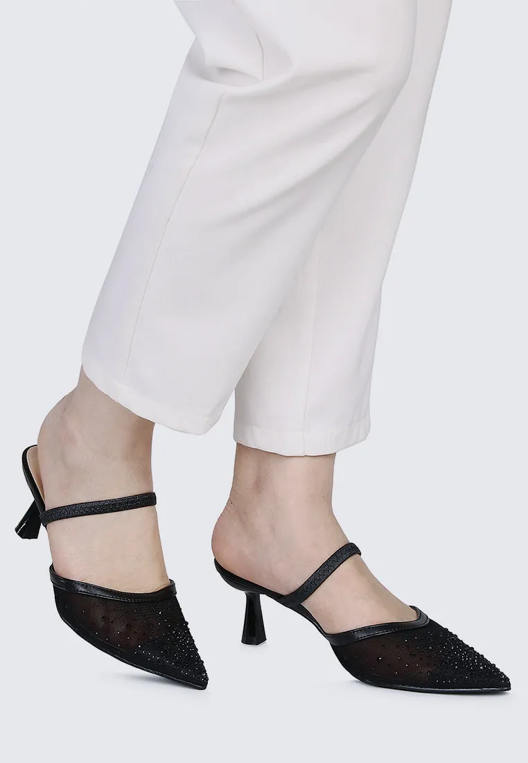 Amelia Comfy Heels In Black