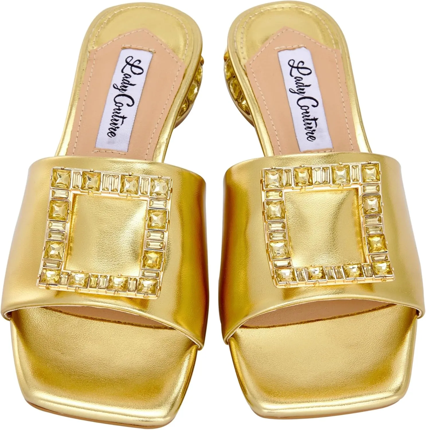 Amore Metallic Jewel Slide