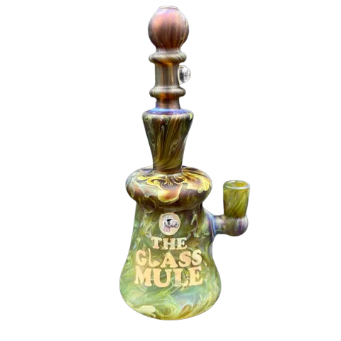 Angry Gaffer Glass - Mule Millie Sandblasted Rig (English Ivy)
