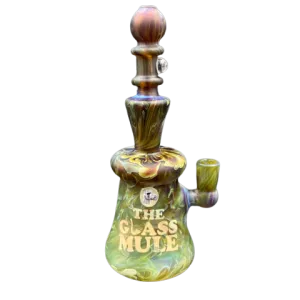 Angry Gaffer Glass - Mule Millie Sandblasted Rig (English Ivy)
