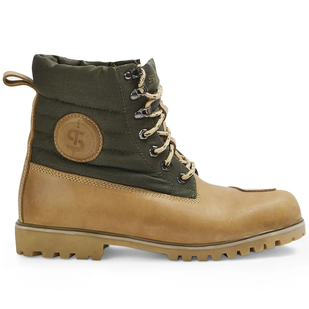 Anvil Olive Green & Wheat Motorcycle Boots