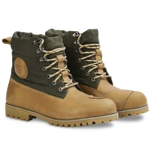Anvil Olive Green & Wheat Motorcycle Boots