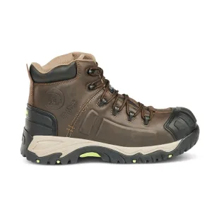 Apache Neptune Brown Leather Lace up Work Boots