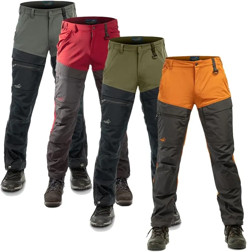 ARRAK OUTDOOR Hybrid Men Pants, 4-Way Stretch Fabric, Reinforcement Panels, 7 Belt Loops, for Great Outdoors