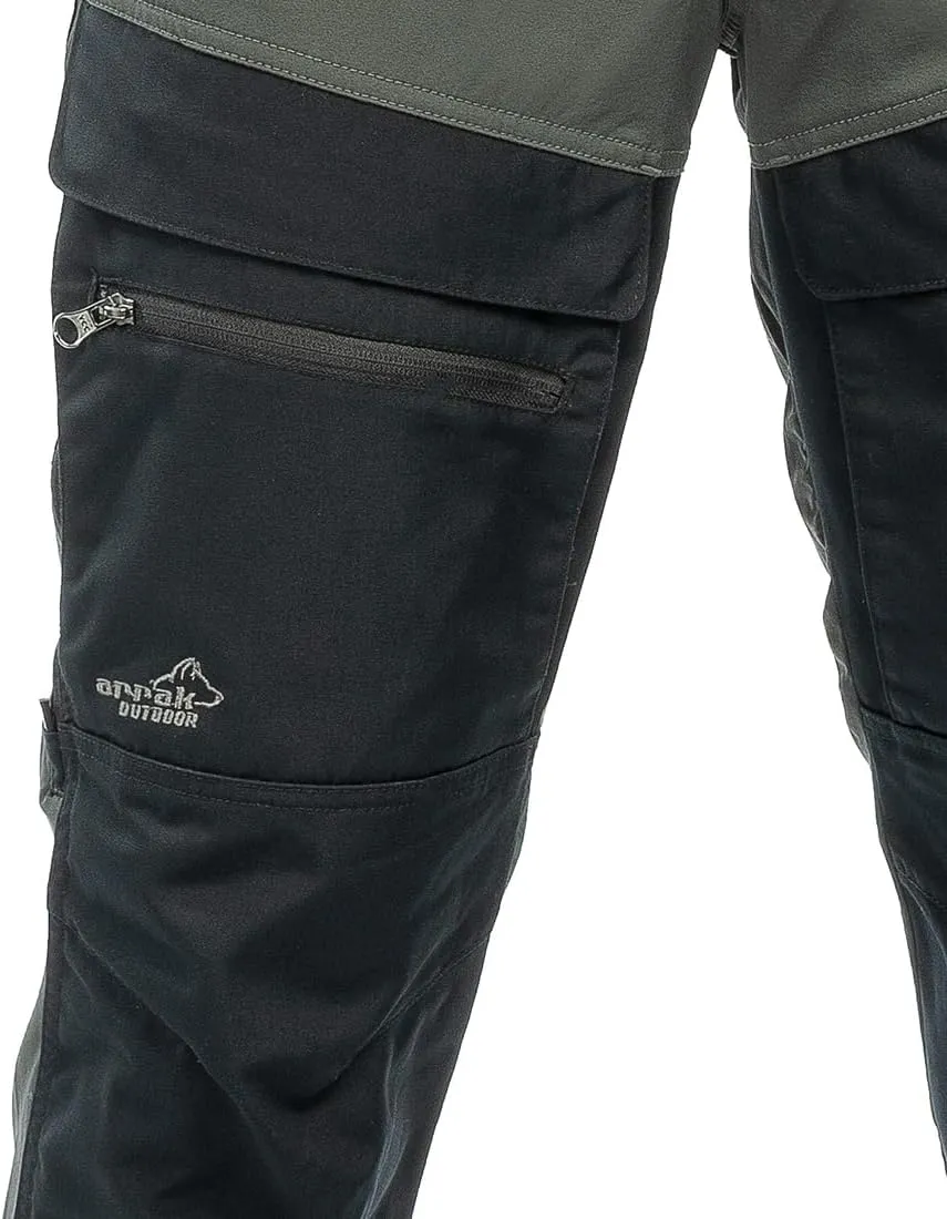ARRAK OUTDOOR Hybrid Men Pants, 4-Way Stretch Fabric, Reinforcement Panels, 7 Belt Loops, for Great Outdoors