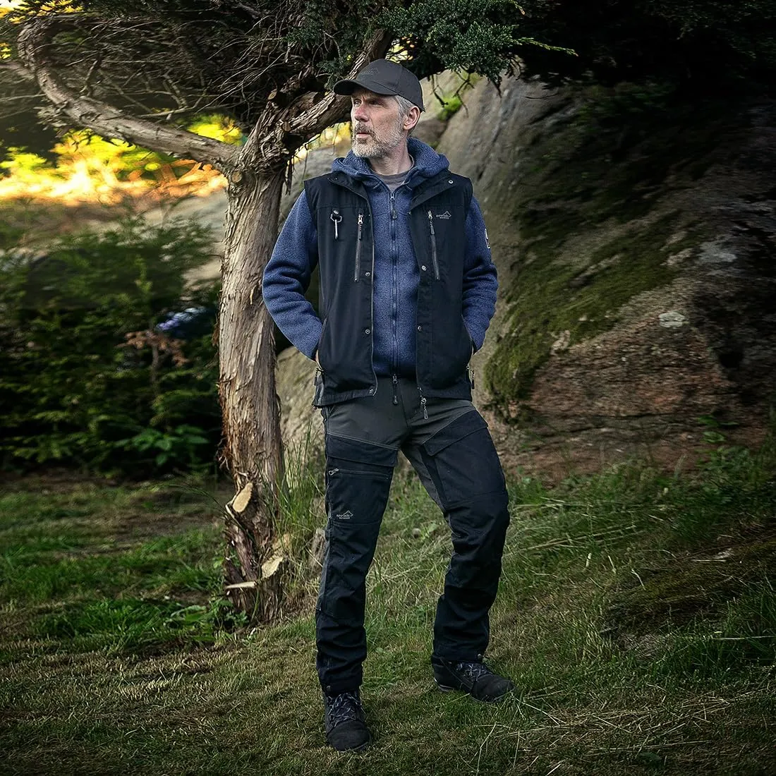 ARRAK OUTDOOR Hybrid Men Pants, 4-Way Stretch Fabric, Reinforcement Panels, 7 Belt Loops, for Great Outdoors