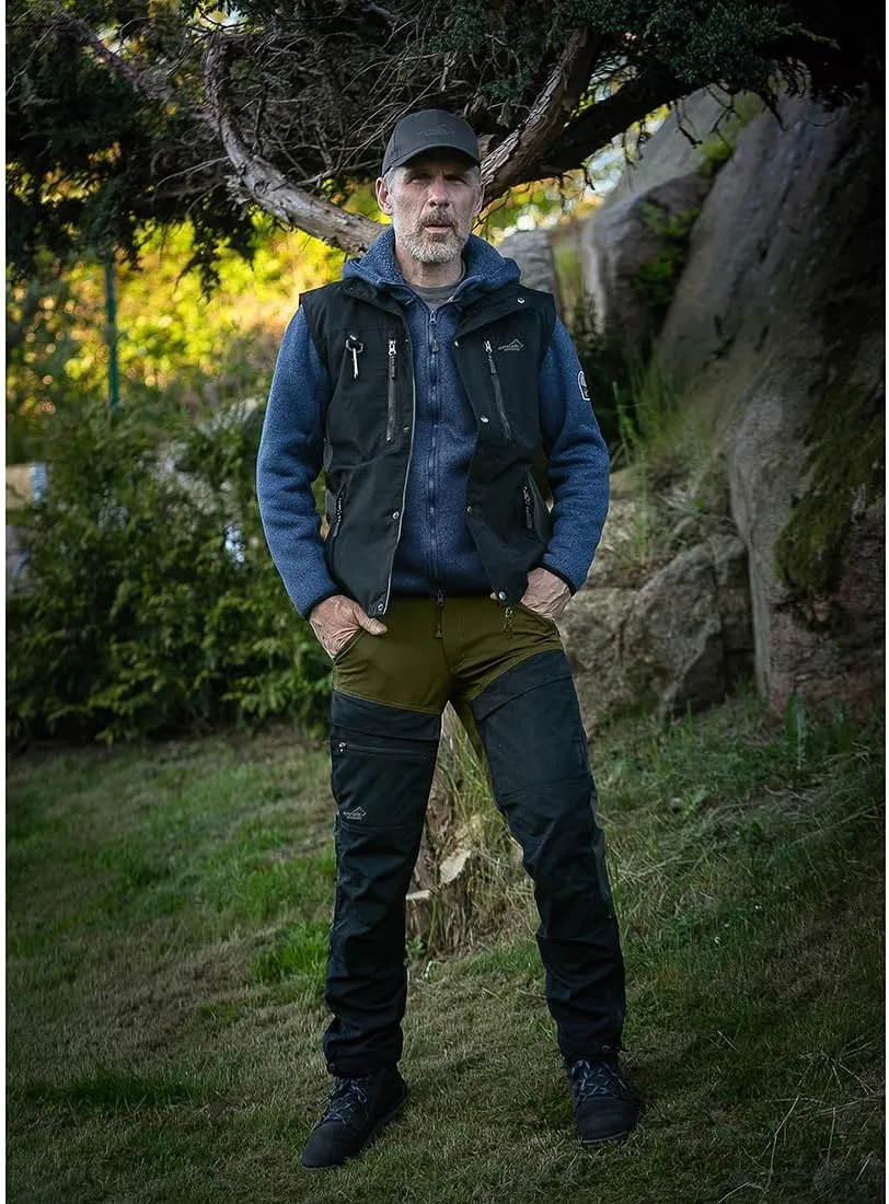 ARRAK OUTDOOR Hybrid Men Pants, 4-Way Stretch Fabric, Reinforcement Panels, 7 Belt Loops, for Great Outdoors