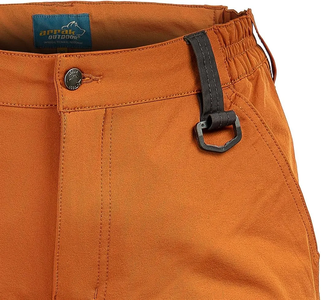 ARRAK OUTDOOR Hybrid Pants Lady, Inseam 32", DWR Treated, Seven Belt Loops, Water-Resistant, 4-Way Stretch Fabric