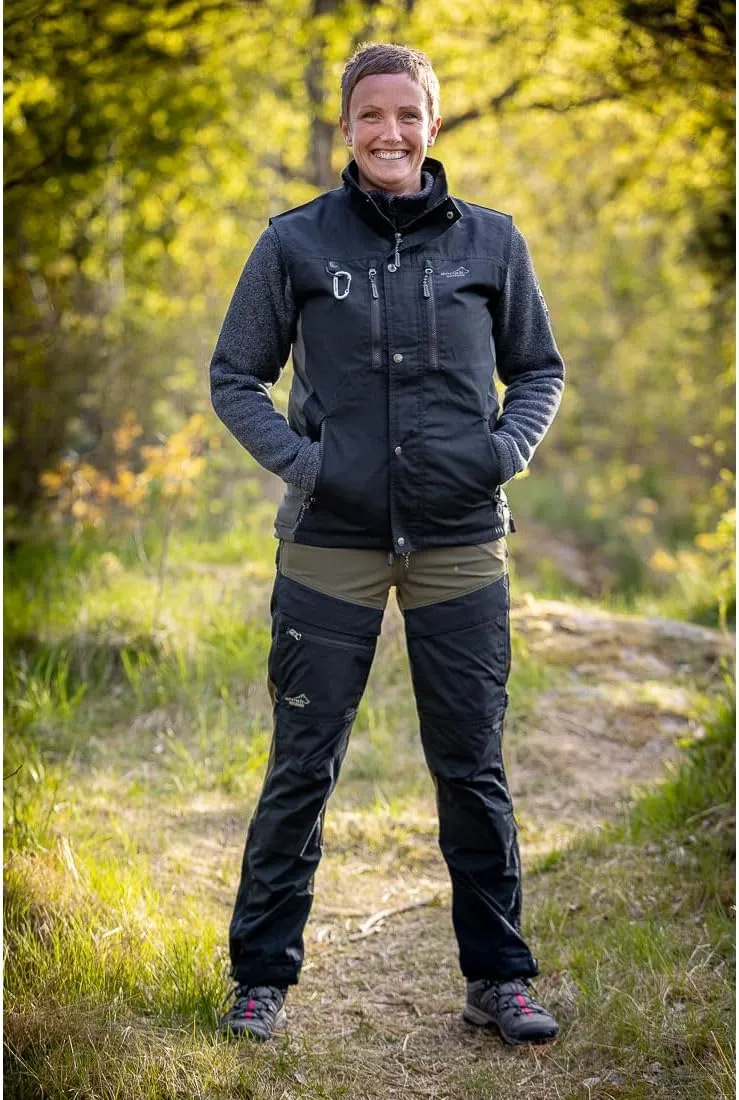 ARRAK OUTDOOR Hybrid Pants Lady, Inseam 32", DWR Treated, Seven Belt Loops, Water-Resistant, 4-Way Stretch Fabric
