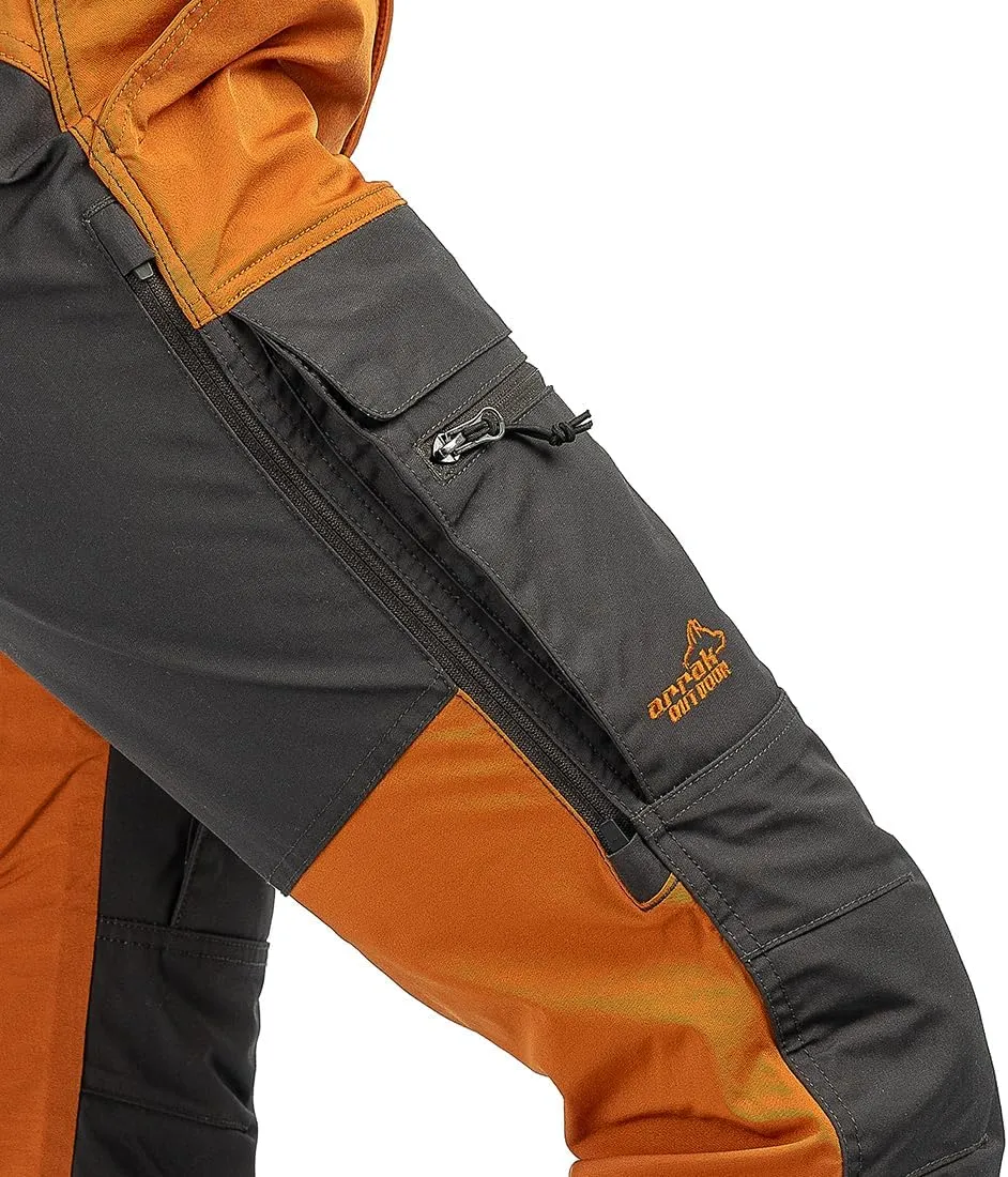 ARRAK OUTDOOR Hybrid Pants Lady, Inseam 32", DWR Treated, Seven Belt Loops, Water-Resistant, 4-Way Stretch Fabric