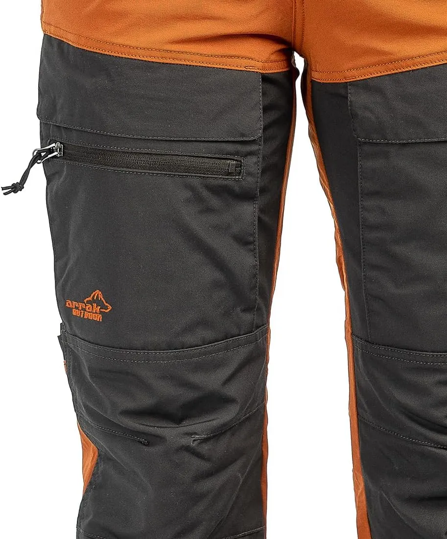 ARRAK OUTDOOR Hybrid Pants Lady, Inseam 32", DWR Treated, Seven Belt Loops, Water-Resistant, 4-Way Stretch Fabric