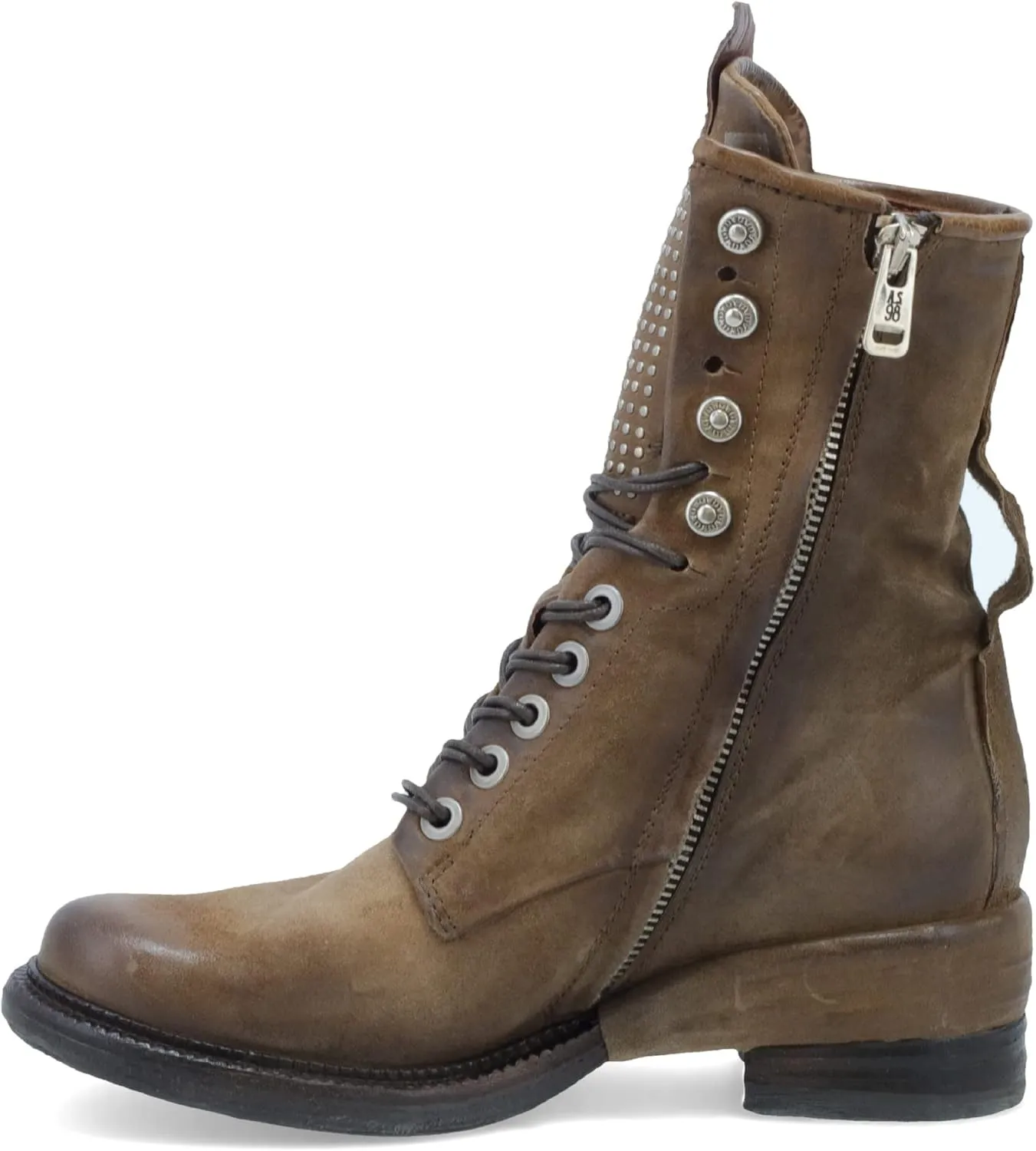 A.S.98 Saunder Women's Lace-Up Combat Boot