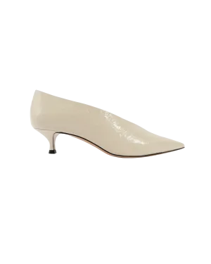 Babouche Kitten Heel Naplack Leather