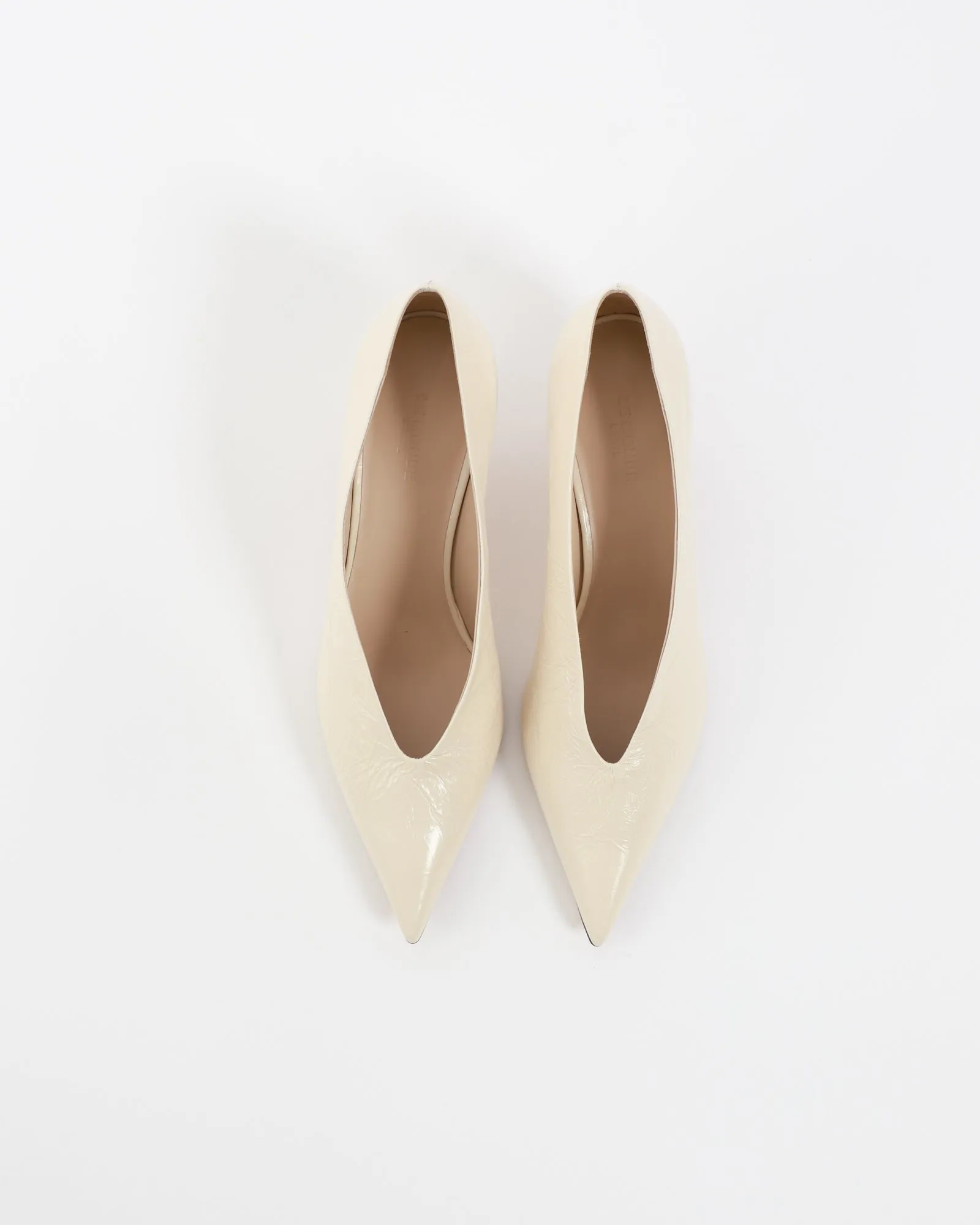 Babouche Kitten Heel Naplack Leather