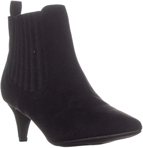bar III Womens Elizaa Pointed Toe Ankle Chelsea Boots, Black, Size 7.0