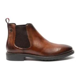 Base London Seymour Washed Brown Chelsea Boots