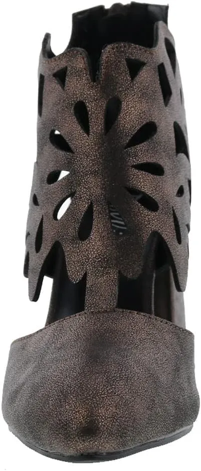 Bellini Cleo Women's Pointed Toe Laser Cut Bootie