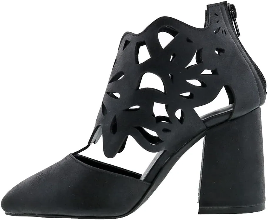 Bellini Cleo Women's Pointed Toe Laser Cut Bootie