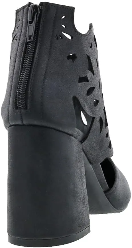 Bellini Cleo Women's Pointed Toe Laser Cut Bootie