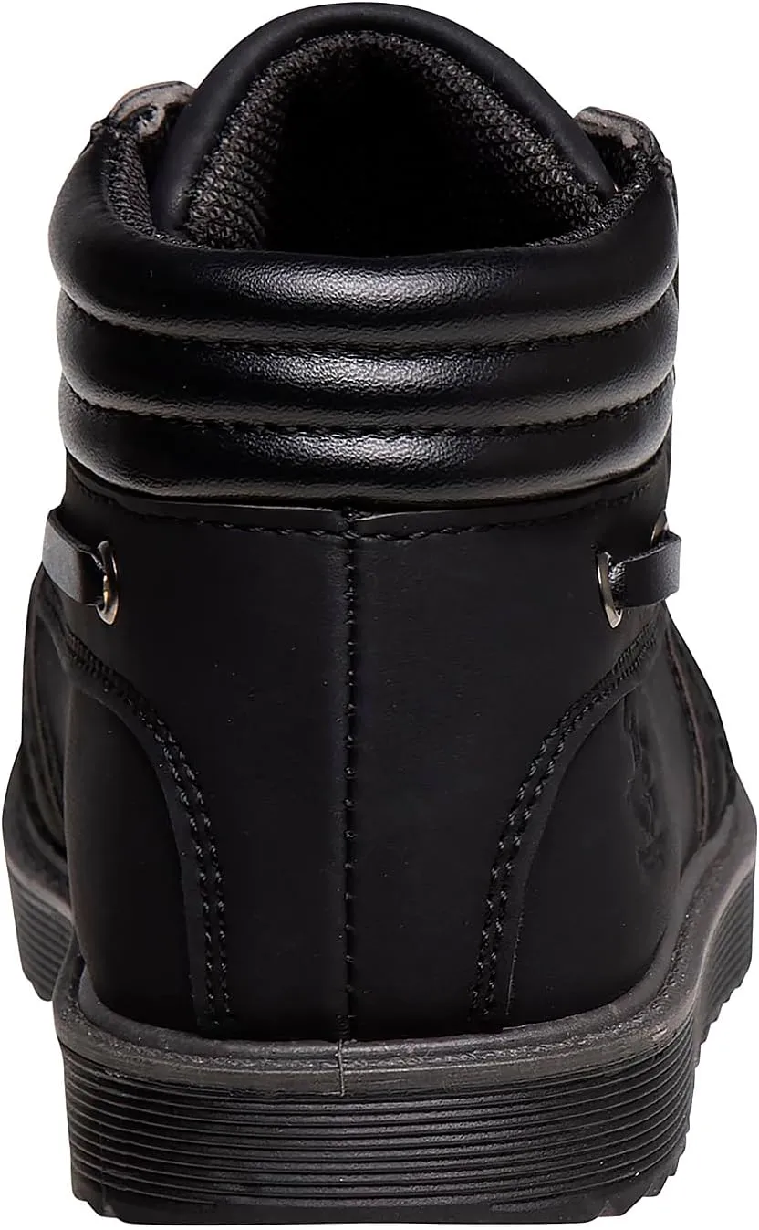 Beverly Hills Polo Club Boy's Lace-up Casual Dress Shoes, High Top Boots (Toddler-Big Kid)
