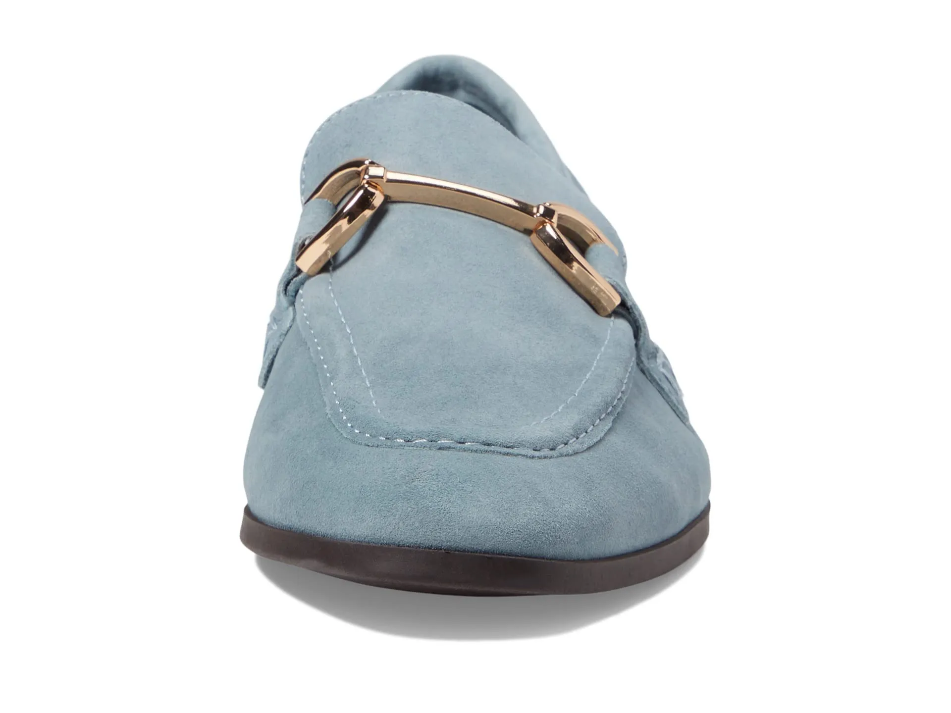 Blue Premium selection Almond Baby Stacked Secure delivery Madden Heel Toe Loafer Flat On Steve Slip Carrine Dress