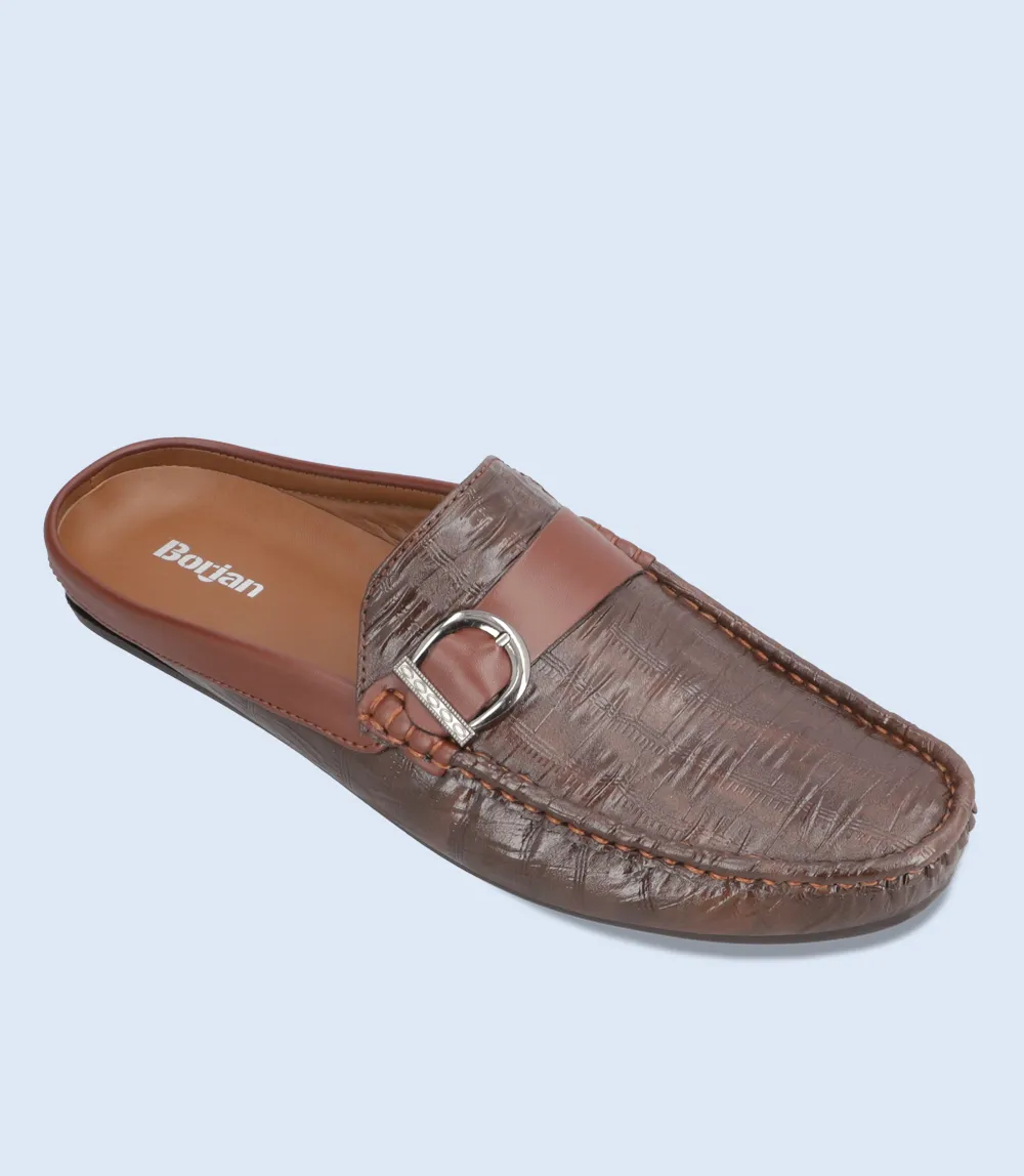 BM6684-COFFEE-Men Mule