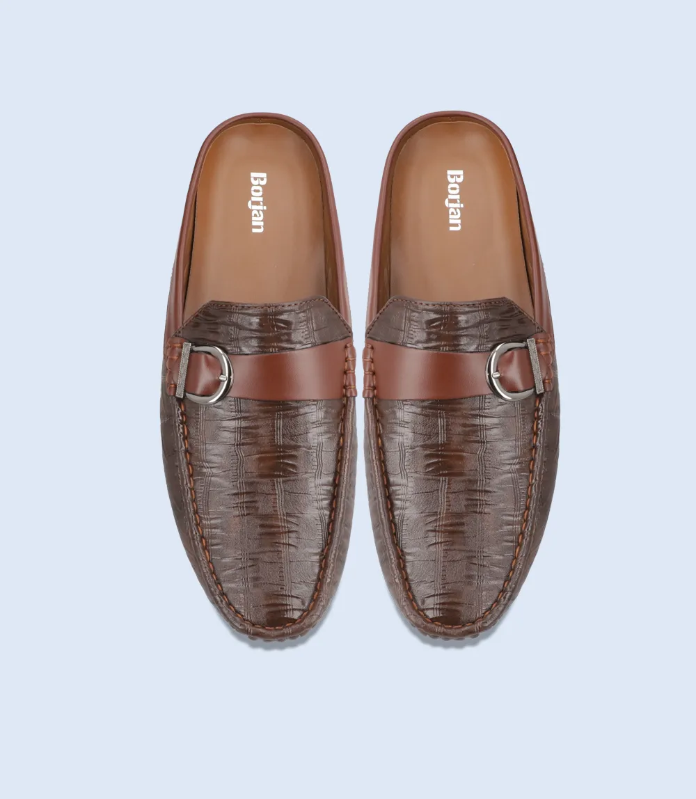 BM6684-COFFEE-Men Mule