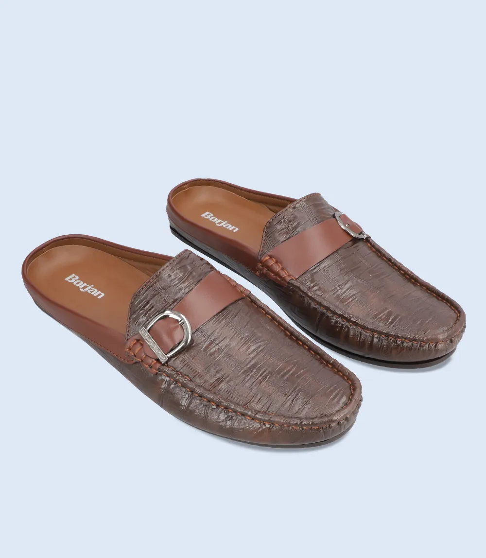 BM6684-COFFEE-Men Mule