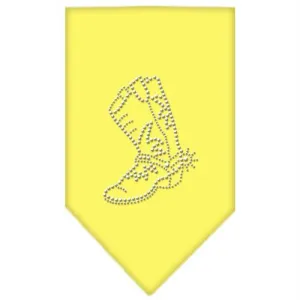 Boot Rhinestone Bandana Yellow Large