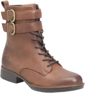 BORN Women's Camryn Lace-Up Boot, (Brown Leather) (8.5)