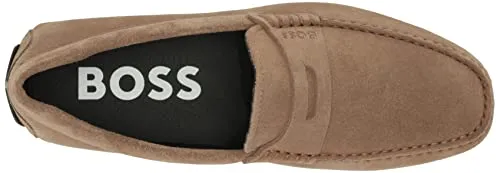 BOSS Suede Penny Loafer Moccasins