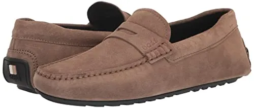 BOSS Suede Penny Loafer Moccasins
