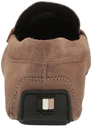 BOSS Suede Penny Loafer Moccasins