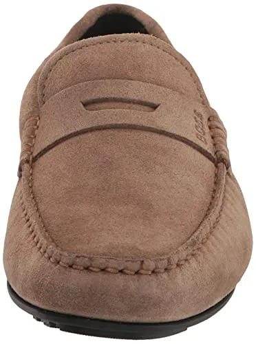 BOSS Suede Penny Loafer Moccasins