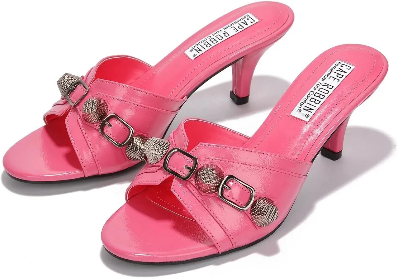 Cameli Open Toe Barely There Heels (Cameli)