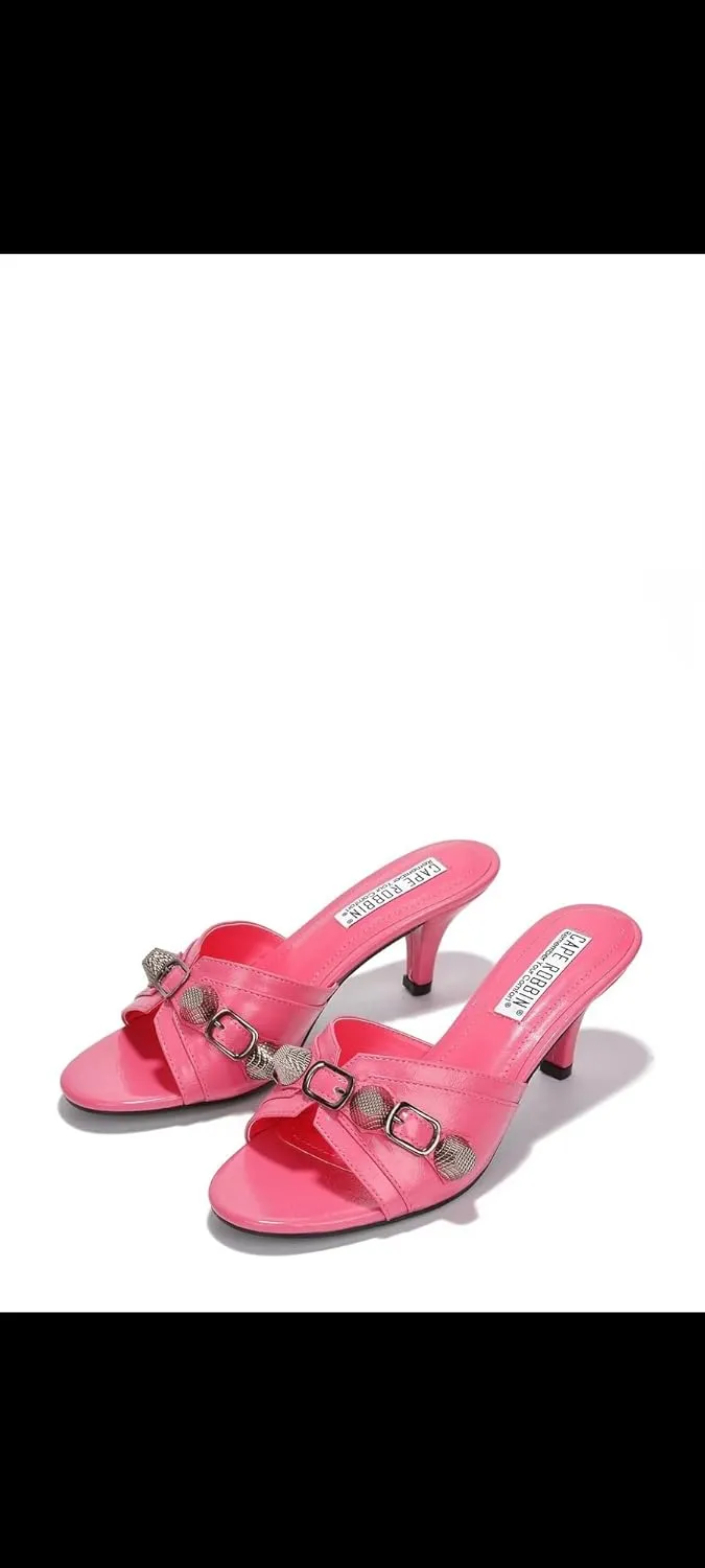 Cameli Open Toe Barely There Heels (Cameli)