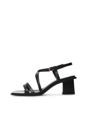 Carrie - Leather - Black Metallic