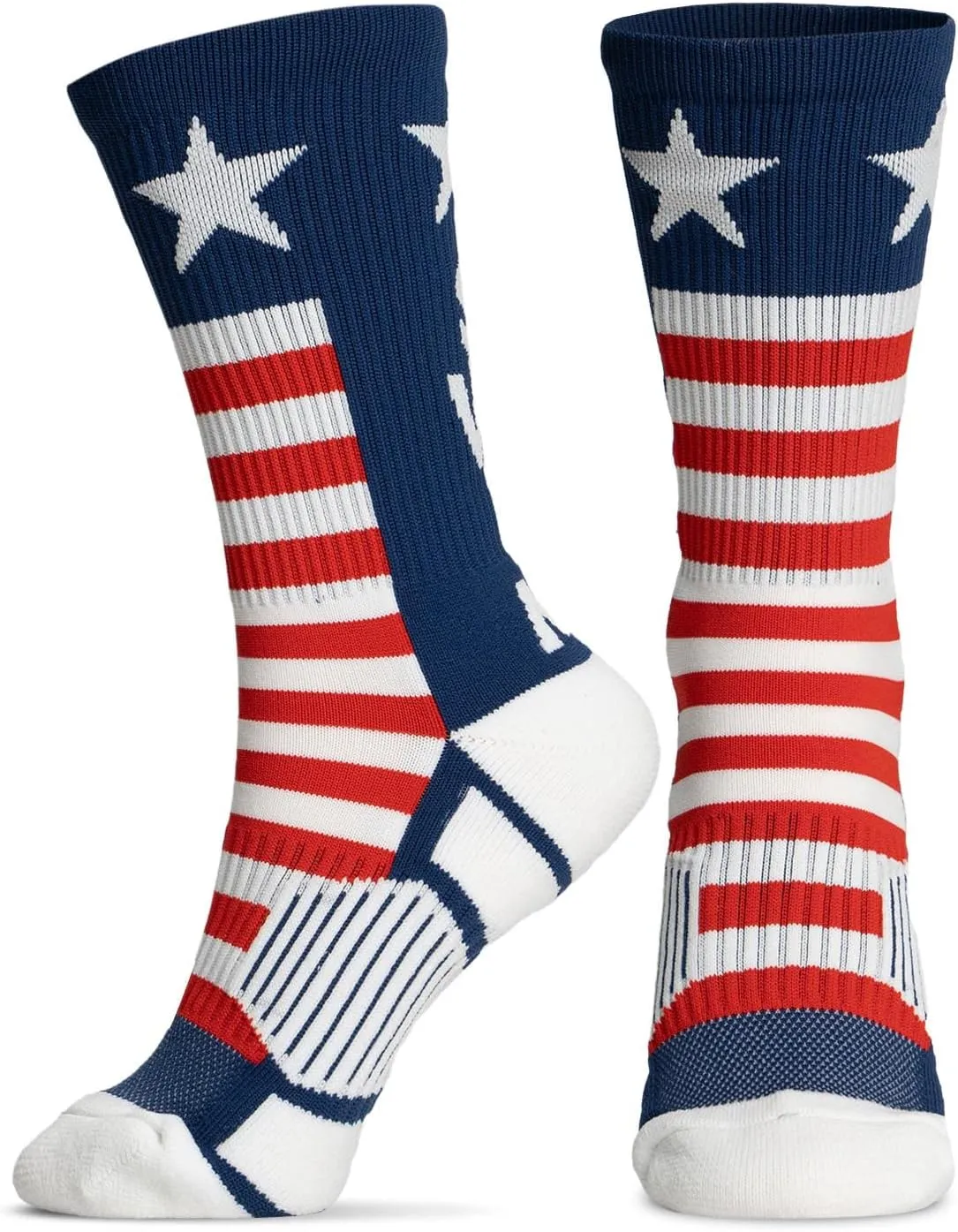 ChalkTalkSPORTS Swimming Performance Crew Socks - Multiple Designs & Colors - Youth & Adult - Swimming Mid-Calf Socks