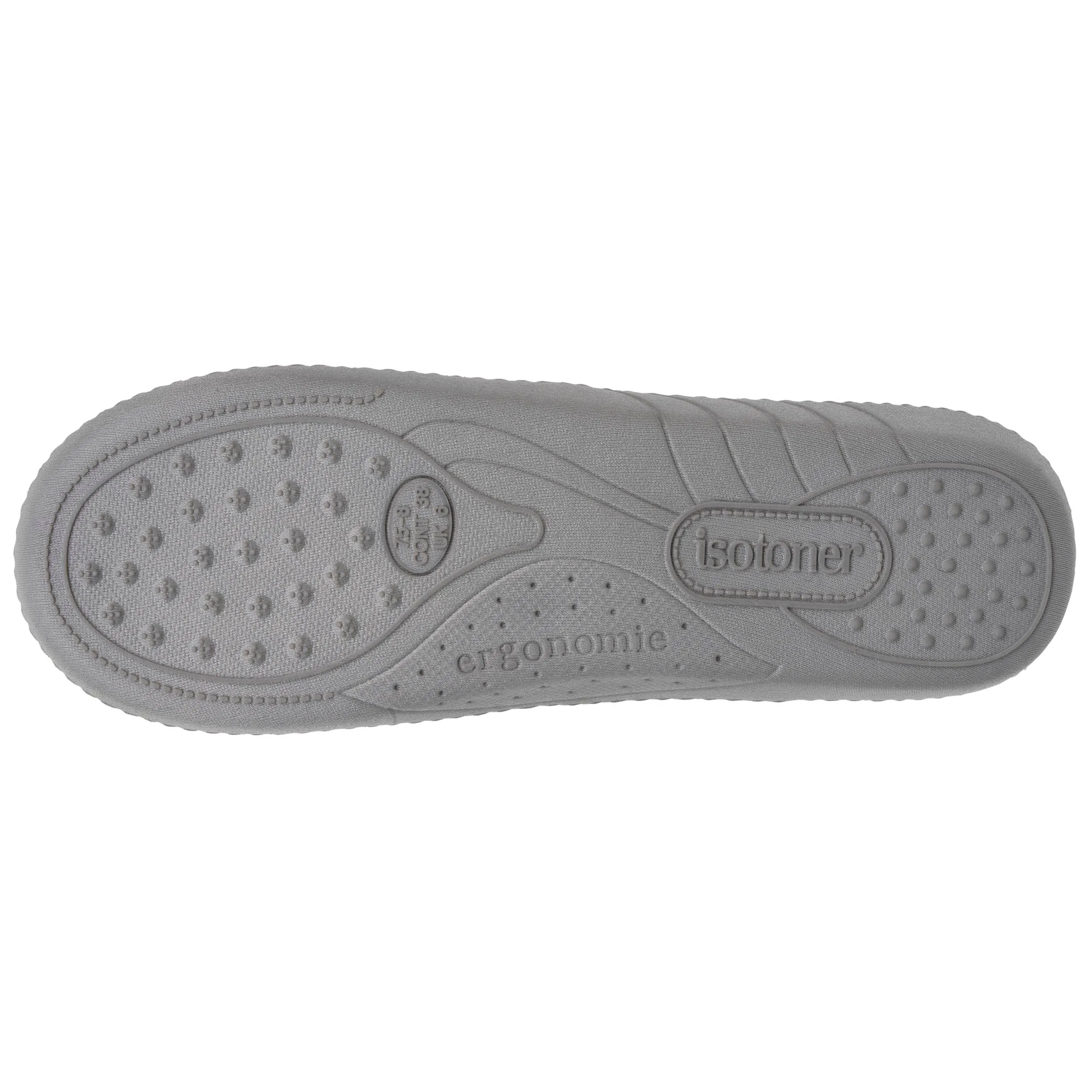 Chaussons mules Femme Gris chiné feutrine