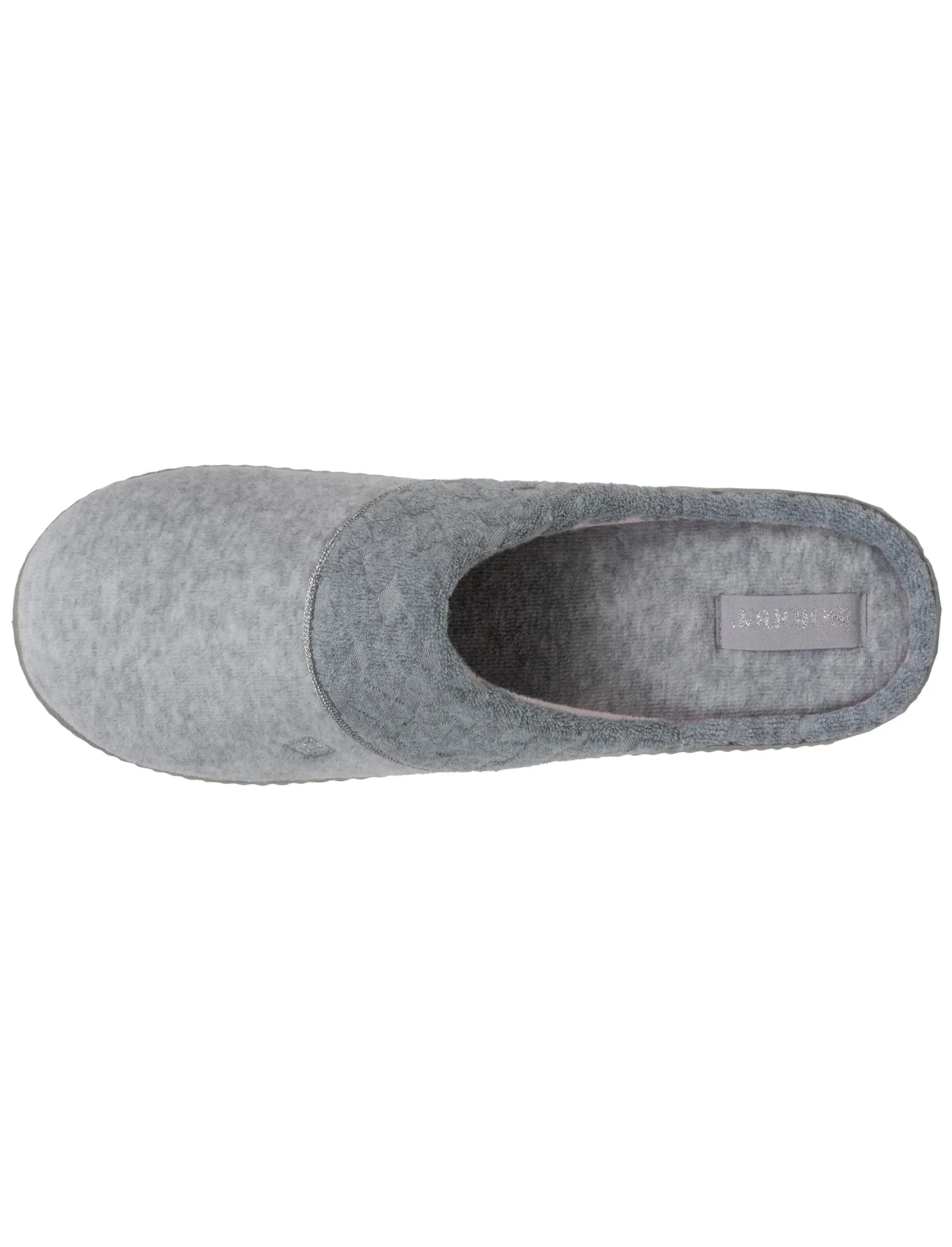 Chaussons mules Femme Gris chiné feutrine