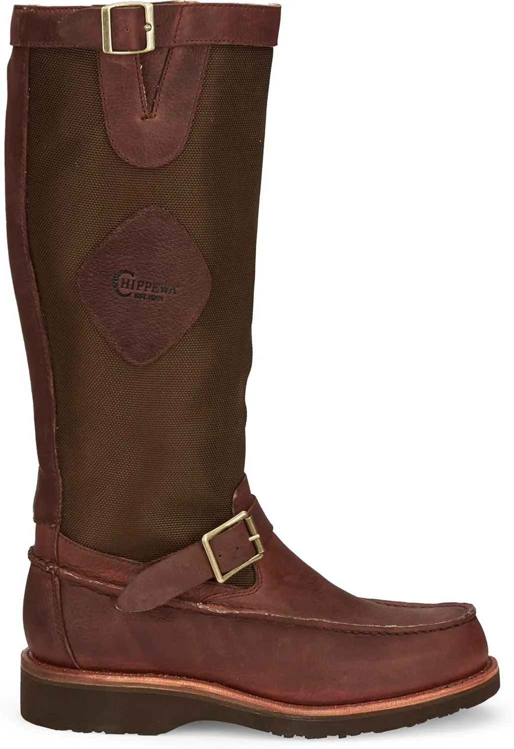Chippewa Mens 17` CUTTER BACK ZIP MOCC TOE SNAKE BOOT
