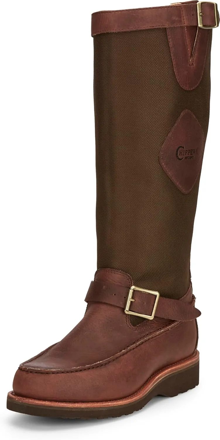 Chippewa Mens 17` CUTTER BACK ZIP MOCC TOE SNAKE BOOT