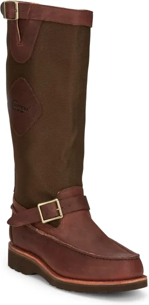 Chippewa Mens 17` CUTTER BACK ZIP MOCC TOE SNAKE BOOT